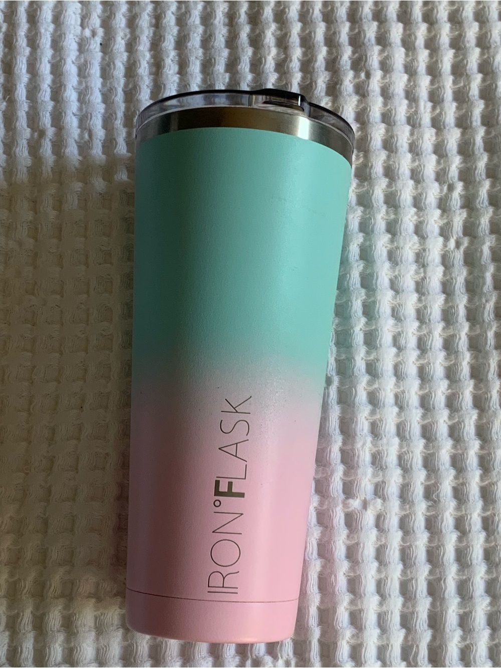 Iron Flask Ombre Insulated Tumbler — Mint and Pink